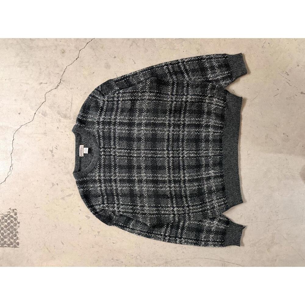 Men's Plaid Crewneck Sweater